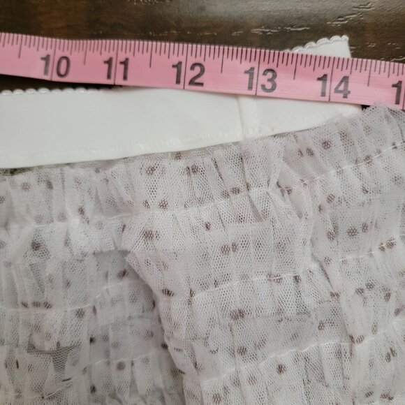 Free People Return of The Ruffle Maxi Skirt Womens M Whimsical Fairy Sheer - Picture 5 of 6